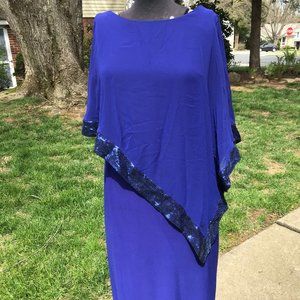 Royal Blue Glamour Dress (worn once)